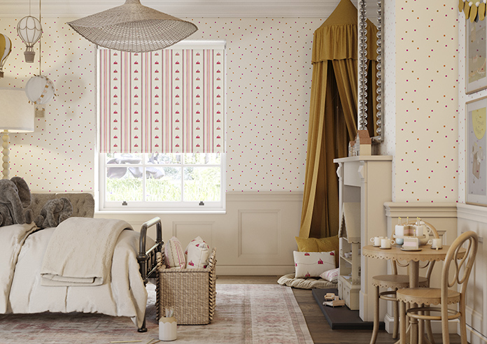 May Day, Tent Stripe Brights - Roller Blind - Image 3